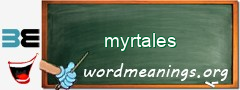 WordMeaning blackboard for myrtales